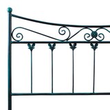 thumbnail of Cabecero de forja Córdoba, color Negro-Verde. Cabezal para cama de 150 cm, Cama 155 cm x 125