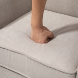 thumbnail of HOMCOM butaca de salón tapizada en tela sillón relax con reposabrazos asiento extraíble y lavable patas de madera estilo moderno 79x78x87 cm