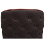 thumbnail of Conjunto de 6 cadeiras de jantar HWC-M60, cadeira estofada cadeira de cozinha cadeira de braços, tecido/têxtil madeira maciça ~ terracota-castanho