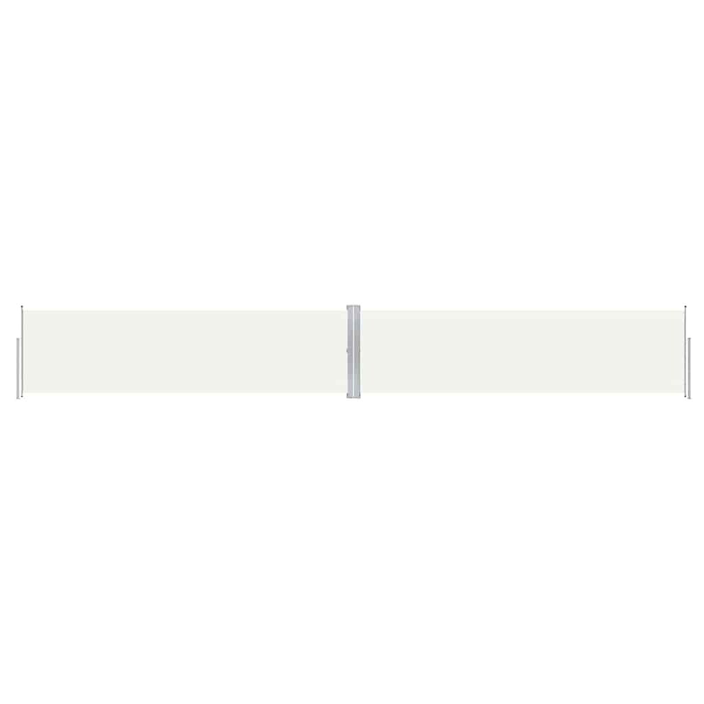 vidaXL Seitenmarkise Ausziehbar Creme 140x1000 cm