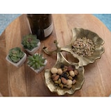 thumbnail of Dekoschale Schale Masterbox 18-teilig Aluminium Ginkgo 2 Blatt Blattschale : gold