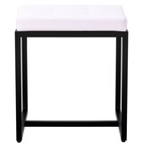 thumbnail of Décoshop26 - Panca/sgabello da ingresso moderno larghezza 40 cm con struttura in metallo nero e seduta rivestita in similpelle 10_0005923