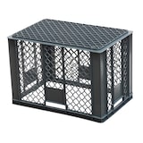 thumbnail of 4 Stück Bäckerkisten 600 x 400 x 410 mm + 1 Transportroller in Grau