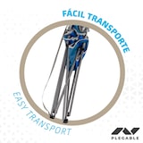 thumbnail of Silla plegable camping con posavasos azul Aktive