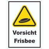 thumbnail of Vorsicht Frisbee Schild A0 (841x1189mm)