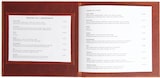 thumbnail of Served with Style - 78003 Chestnut - Menükartenmappe quadratisch mit Fenster