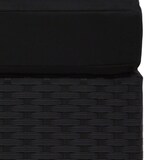 thumbnail of vidaXL Modulares Mittelsofa Poly Rattan Schwarz