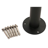 thumbnail of Fahrradbügel HWC-N42, Fahrradständer Anlehnbügel Bügel Absperrung, In-/Outdoor Stahl pulverbeschichtet 120x70x12cm