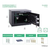thumbnail of ARREGUI Class T17K Caja Fuerte de Acero con Cerradura de Llave, Caja de Seguridad para Casa y Hogar, Fácil de Usar y de Instalar, 17 x 23 x 17 cm, 4L