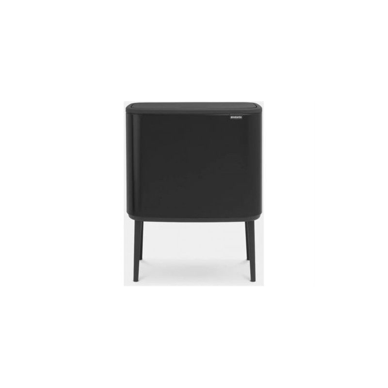 Brabantia 316203 Mülleimer 34 l Rechteckig Stahl Schwarz