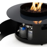 thumbnail of Fogão a gás de exterior Dot Planika sobre mesa redonda com tampa protetora e 2 cartuchos de gás 450 g Dot Planika