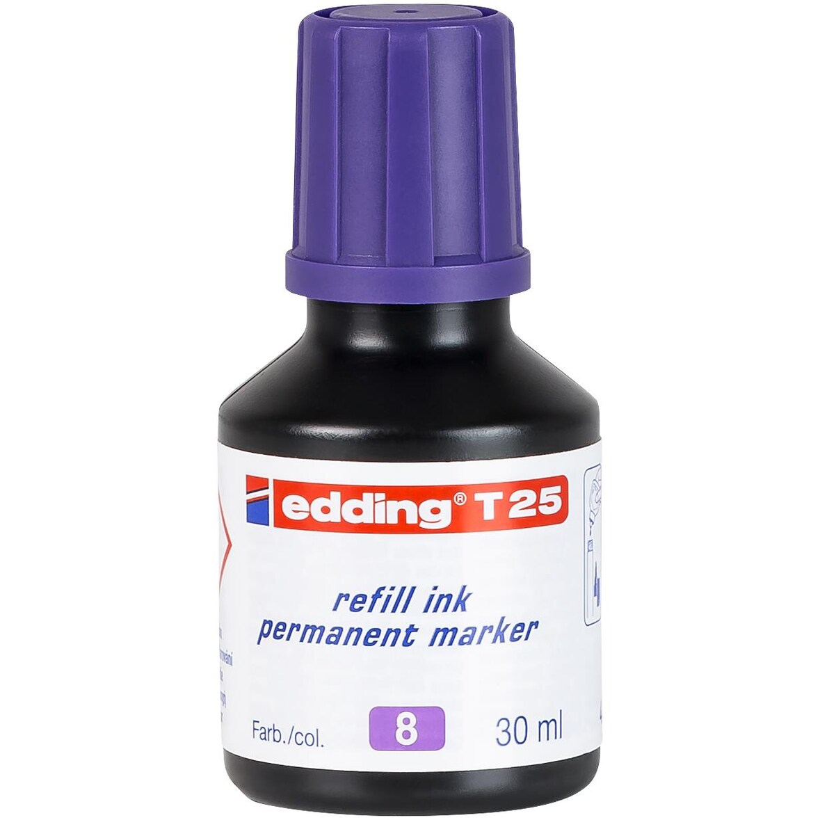 edding Permanentmarker T 25 Nachfülltinte violett 30 ml