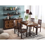 thumbnail of SIT Möbel Eettafel 140 x 70 cm | gerecycleerd oud hout bruin | met fijn houtsnijwerk | B 140 x D 70 x H 76 cm | 05114-30 | Serie ALMIRAH