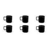 thumbnail of Excelsa set de 6 tazas de café Nordic de stoneware 8 cl negro