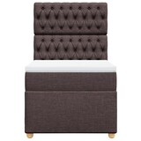 thumbnail of vidaXL Boxspringbett mit Matratze Dunkelbraun 100x200 cm Stoff