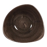 thumbnail of Piatto Fondo/Coppa Triangolare Stonecast Patina Nero, Confezione da 12, cm 23,5