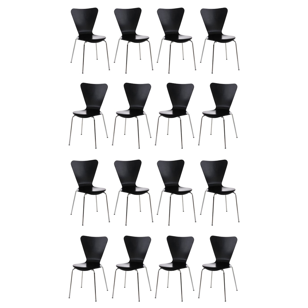 16 x Konferenzstuhl Calisto schwarz