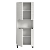 thumbnail of Riff Hochschrank Bad 4 Türen 1 Fach weiß.