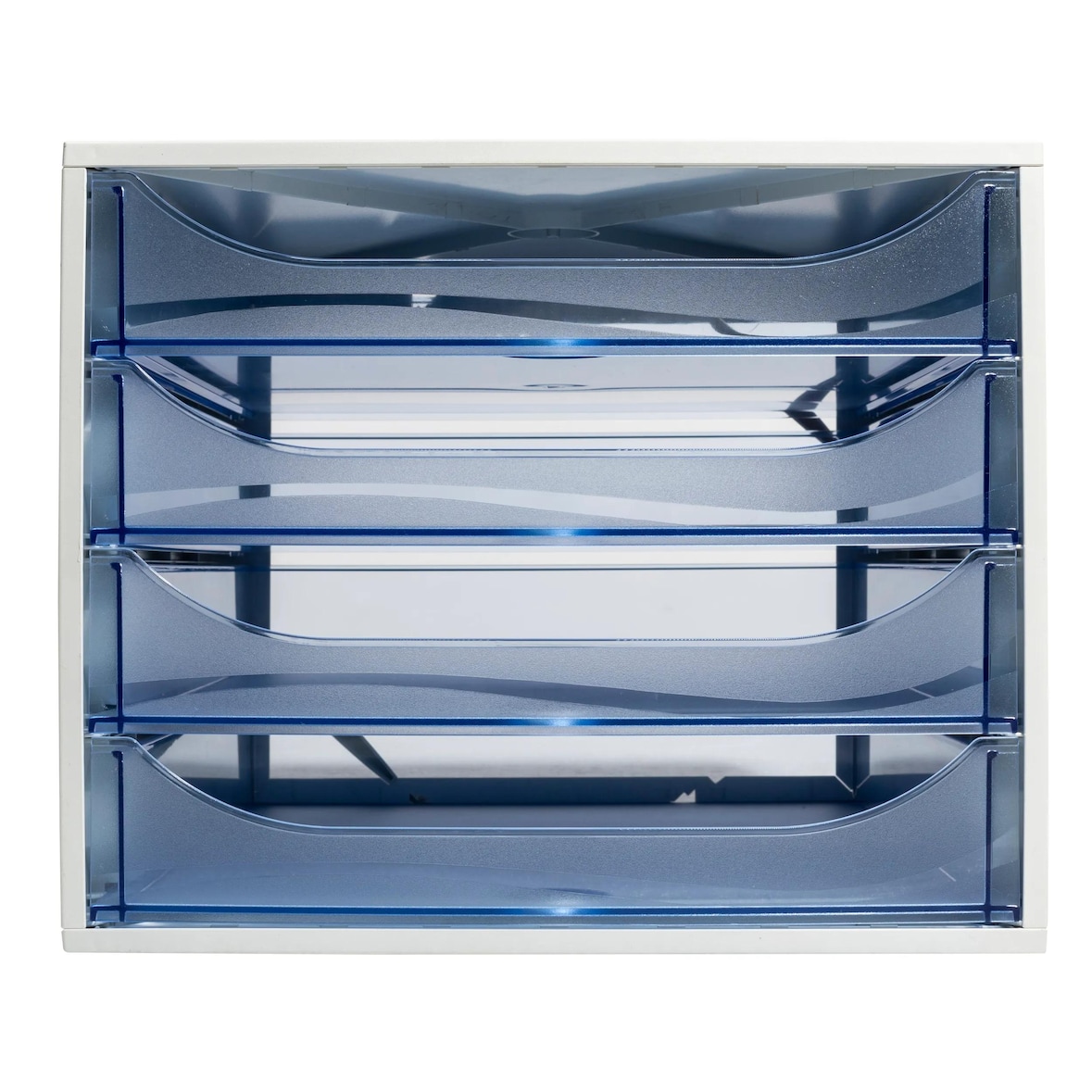 Exacompta 228610D ECOBOX Schubladenbox mit 4 Schubladen - Eisblau