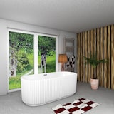 thumbnail of AcquaVapore freistehende Badewanne Wanne Acryl F08 170x80cm mit Armatur AF03