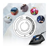 thumbnail of Bomann DB 6003 CB Trocken- & Dampfbügeleisen Schwarz, Blau