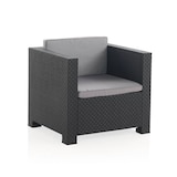 thumbnail of SHAF - Set de Muebles de Jardín y Terraza Manhattan Color Grafito Sofá 3 Plazas, 2 Sillones, 1 Puf y Mesa de Centro