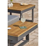 thumbnail of Salon de jardin 5 places bois d'acacia et aluminium gris anthracite  - MIYAKO