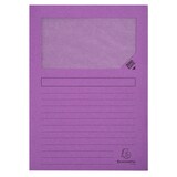 thumbnail of Exacompta - Réf. 50100E - Carton de 400 chemises à fenêtre Forever® 120 g/m²- dim 22 x 31 cm pour A4 - 10 couleurs