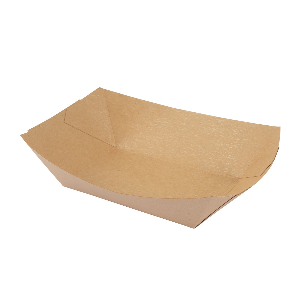 Braune Pappschalen, rechteckig, Snackschalen , Mikrowellen-geeignet 21,5x18x5cm  500 Stück