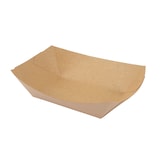 thumbnail of Braune Pappschalen, rechteckig, Snackschalen , Mikrowellen-geeignet 21,5x18x5cm  500 Stück