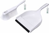 thumbnail of Profi Hygiene Kehrgarnitur Handfeger und Kehrschaufel Kunststoff Lebensmittel Industrie blau weiß