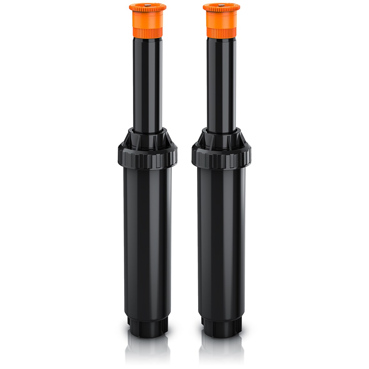 Brandson 2x Versenkregner - Rasensprinkler - Gartensprinkler Bewässerungssystem versenkbar - für Flächen bis 25 m2 - mit Schmutzsieb - frostsicher