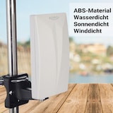 thumbnail of XORO HAN 600 DVB-T2 aktive Antenne integrierter Verstärker LTE 4G Filter Rauschfilter für Innen- & Außenbereich 3 dBi Gewinn 3,5m Kabellänge F-Buc
