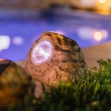 thumbnail of Lumisky 3 rocce solari ROCKY BROWN H14CM Plastica Marrone