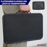 thumbnail of PROREGAL Tritthocker klappbar 18x47x32cm Traglast 150kg Stahl Matt Schwarz Hocker Klapphocker Falthocker Haushaltsleiter Trittleiter