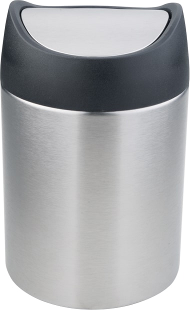 tischabfalleimer swingdeckel edelstahl rost-frei pp 12cm eva
