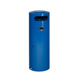 thumbnail of PROREGAL Kombiascher mit Einflügeltür | Ascher innen | 70 Liter, HxBxT 104,5x42x42cm | Verzinkter Stahl | Blau | Mülleimer Aschenbecher Abfalleimer
