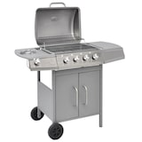 thumbnail of vidaXL Gasgrill 4+1 Flammen Silbern