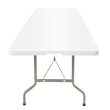 thumbnail of Mesa plegable rectangular Bolero blanca de 244 cm
