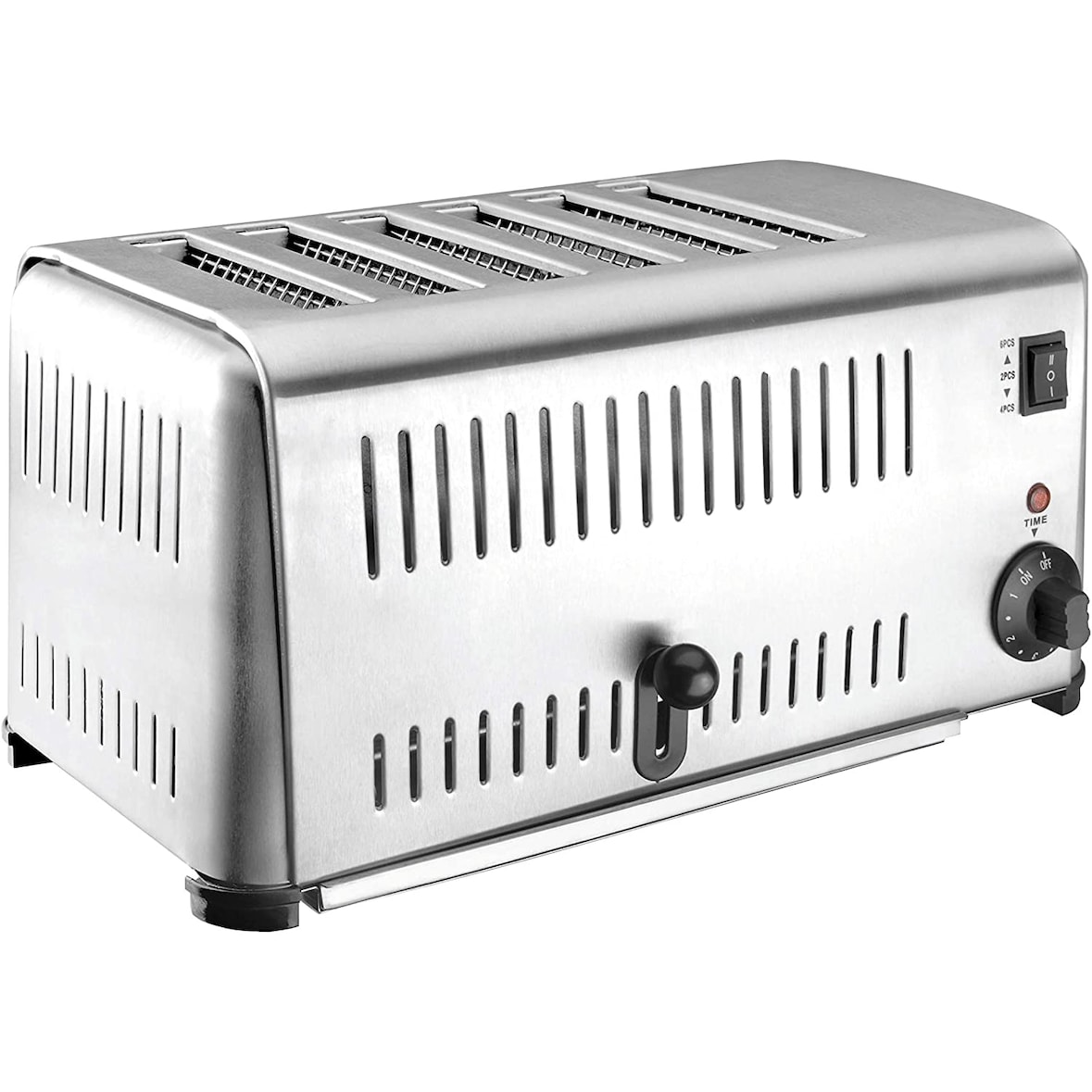 LACOR 69296 - Tostadora Buffet Inox 6 Ranuras 3240w-Gris