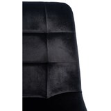 thumbnail of DELUKE® Esszimmerstuhl VOUL - Schwarz, Samt Gesteppter Polsterstuhl Küchenstuhl mit Bodenschonern Esszimmerstühle Stuhl Küche