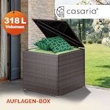 thumbnail of CASARIA® Polyrattan Auflagenbox Kissenbox Gartentruhe 318 L Braun