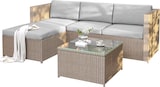 thumbnail of Merax Polyrotan loungebankset, lounge tuinmeubelen, hoekbank, bankstel met zit- en rugkussens, loungetafel met glazen blad, kaki