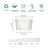 thumbnail of MONOUSO - Coppetta di Carta Ecologica per Gelato 175ml (50 Pezzi)