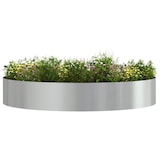 thumbnail of vidaXL Gartenblumentopf Silber 120 x 120 x 20 cm Verzinkter Stahl