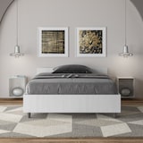 thumbnail of Letto una piazza e mezza senza rete 120x190 bianco frassino Nuamo