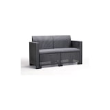 thumbnail of Canapé deux places Bica Nebrasca anthracite effet rotin