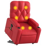 thumbnail of vidaXL Massagesessel mit Aufstehhilfe Rot Kunstleder