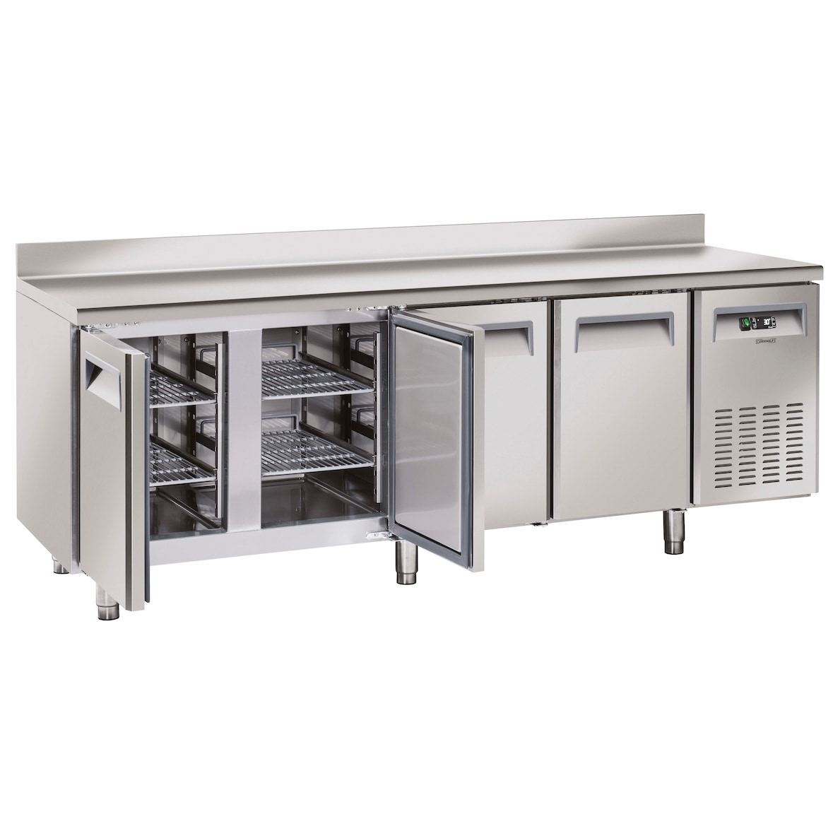 Table réfrigérée avec dosseret 4 portes CTARD4P Casselin