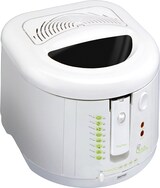 thumbnail of MPM DF-802 Freidora Eléctrica Compacta, 2 L, Cubeta Desmontable Antiadherente, Regulador Temperatura, 1600W, Bianco